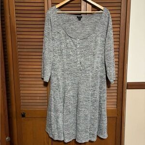 Torrid Heather Gray Long Sleeve Dress